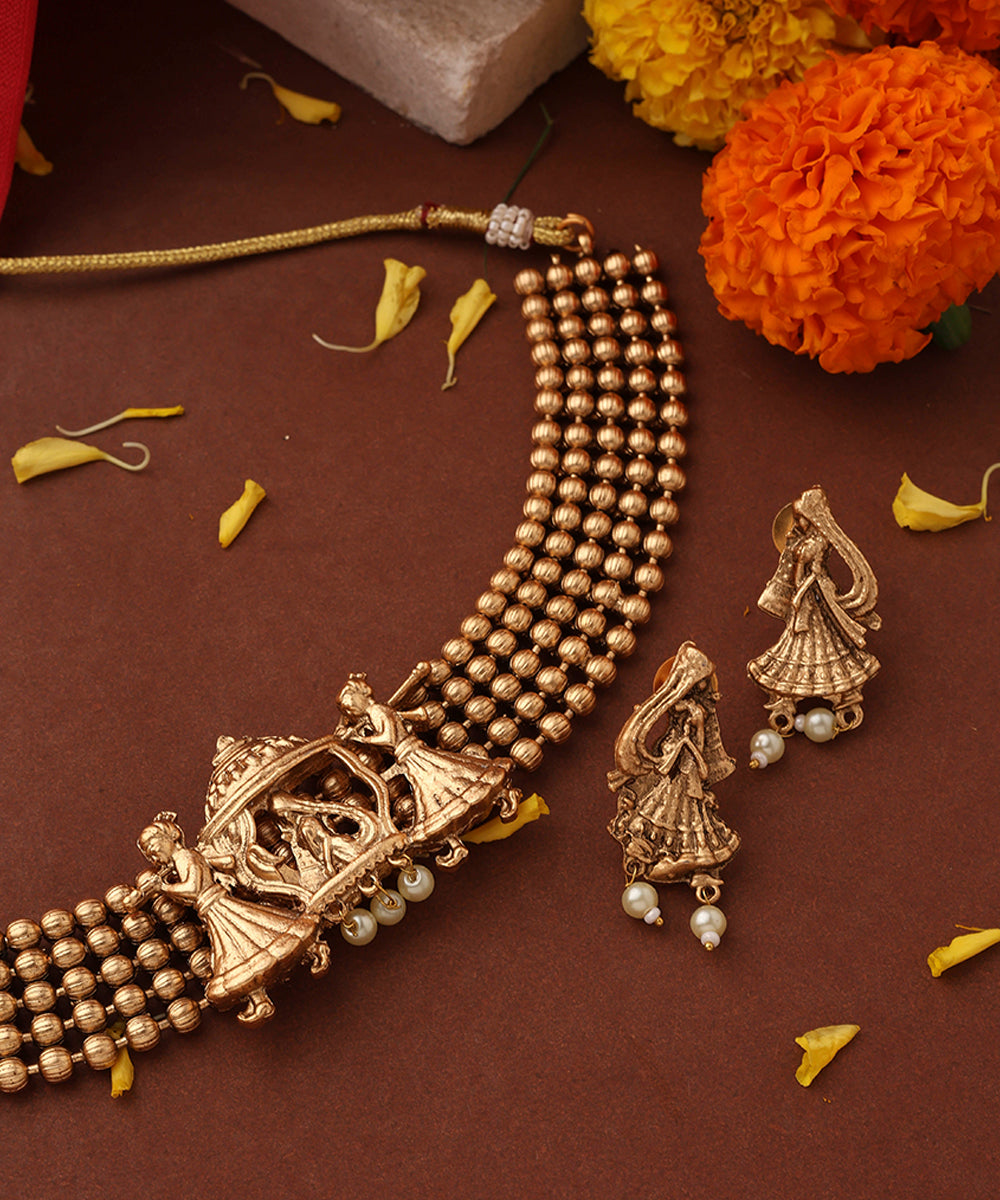 Gold Plated Choker Necklace