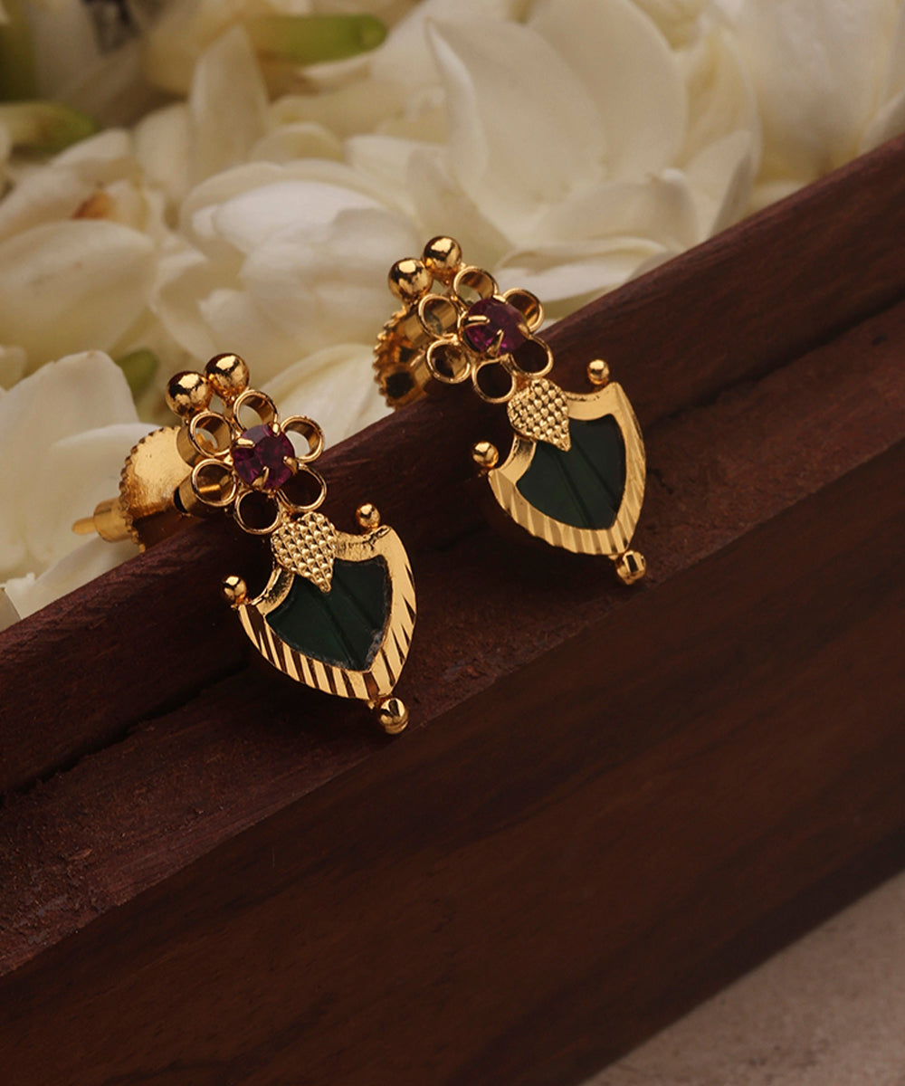 Gold Plated Palakka Necklace Set