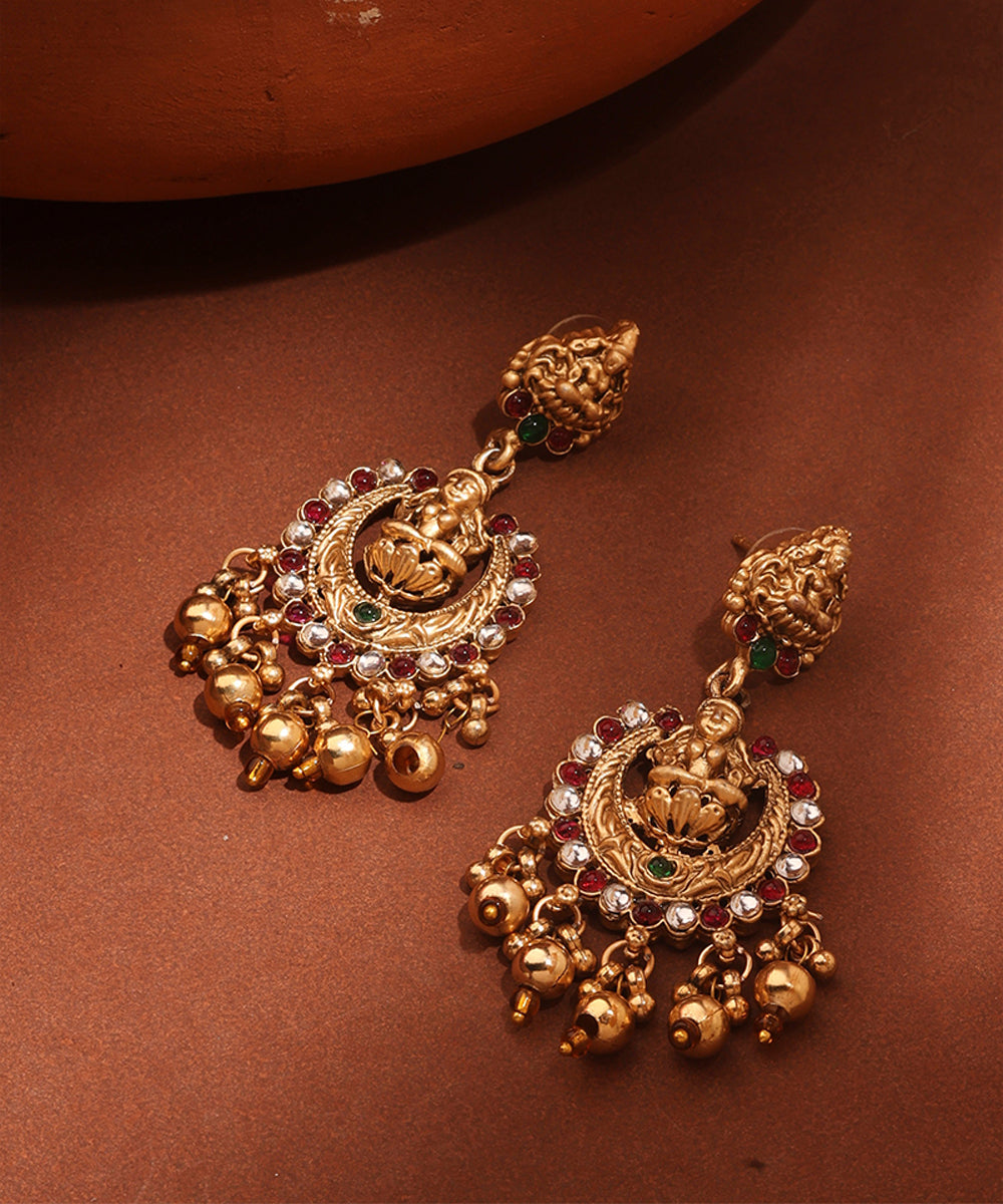 Bridal Choker with Laxmi Motif Temple Jewellery