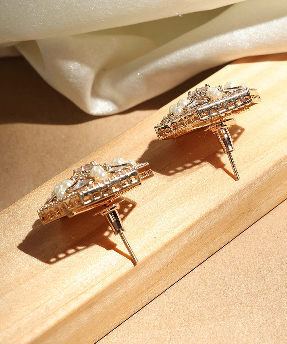 Statement Studs with American Stones