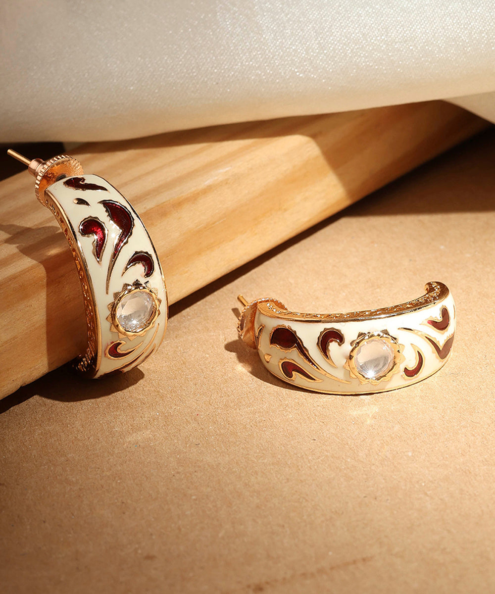 Meenakari Hoop Style Earrings