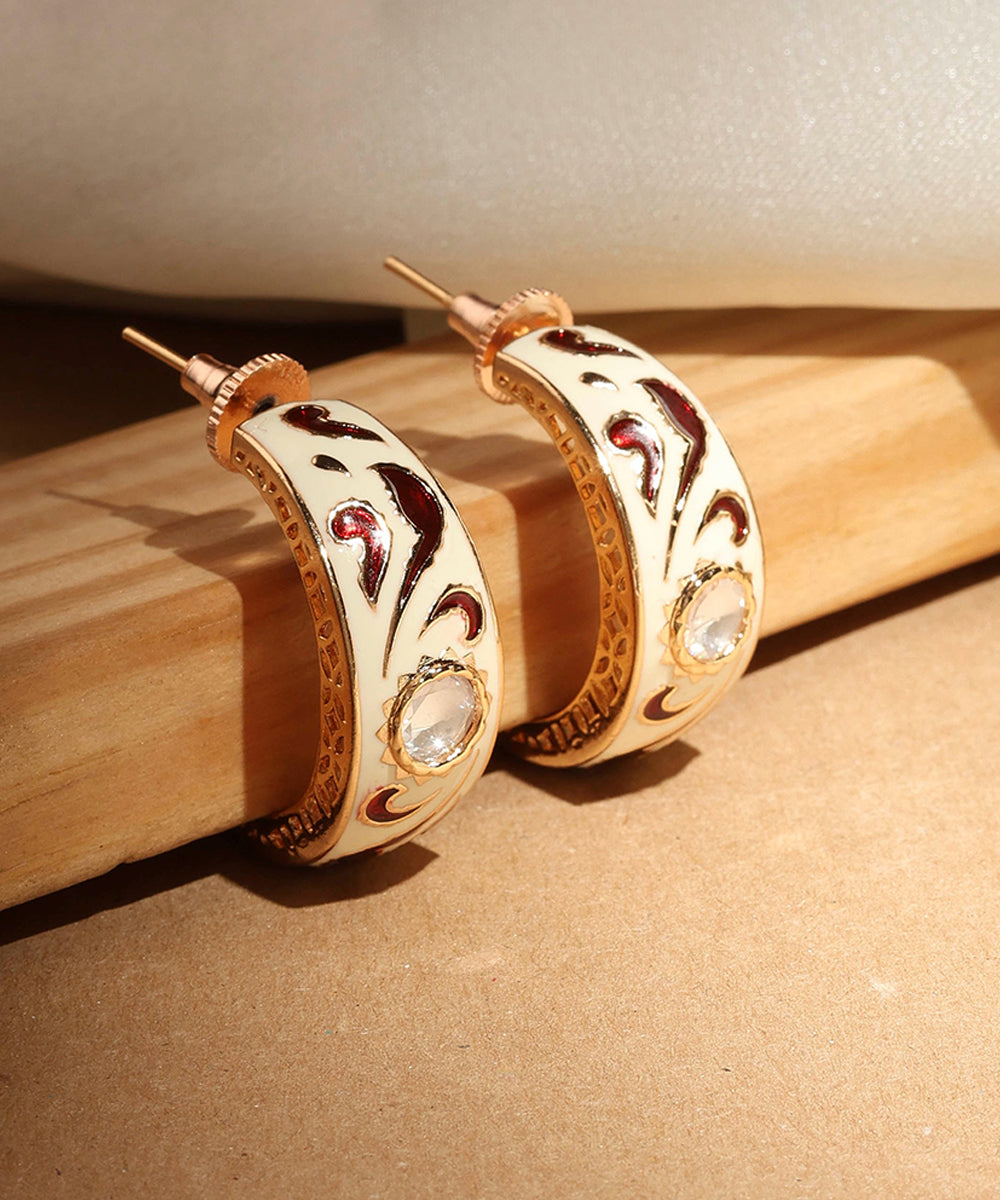 Meenakari Hoop Style Earrings
