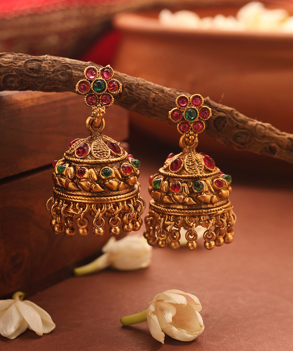 Gold Plated Temple jewellery Necklace Set