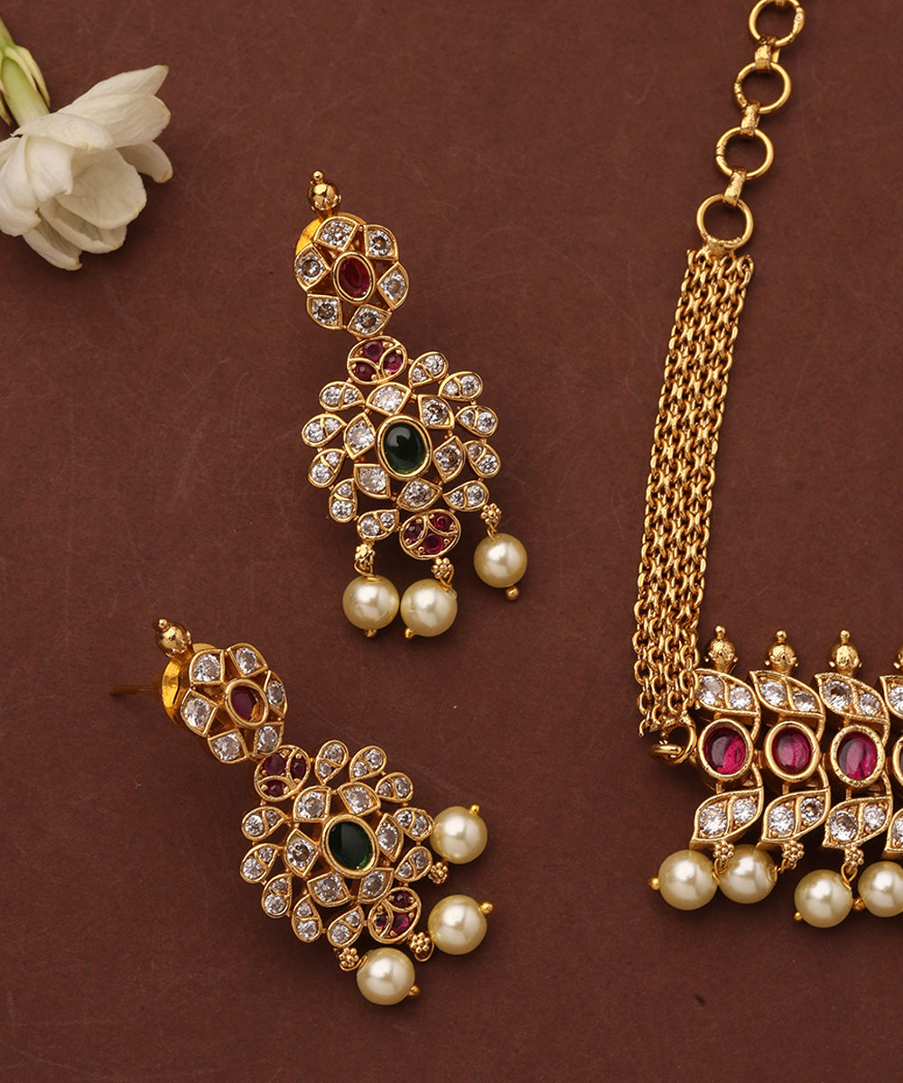 Stone Studded South Indian Style Choker