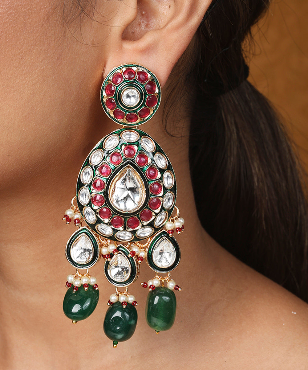 Maharani Haar with Jaipur Jadau Work and Kundan Stones