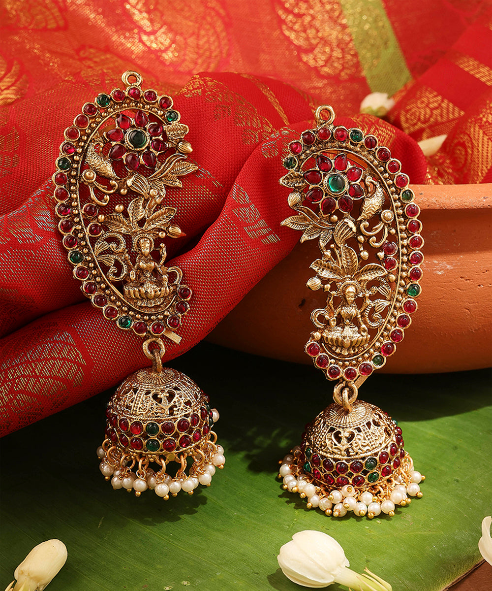 Gold Plated Temple Style Ear Cuff