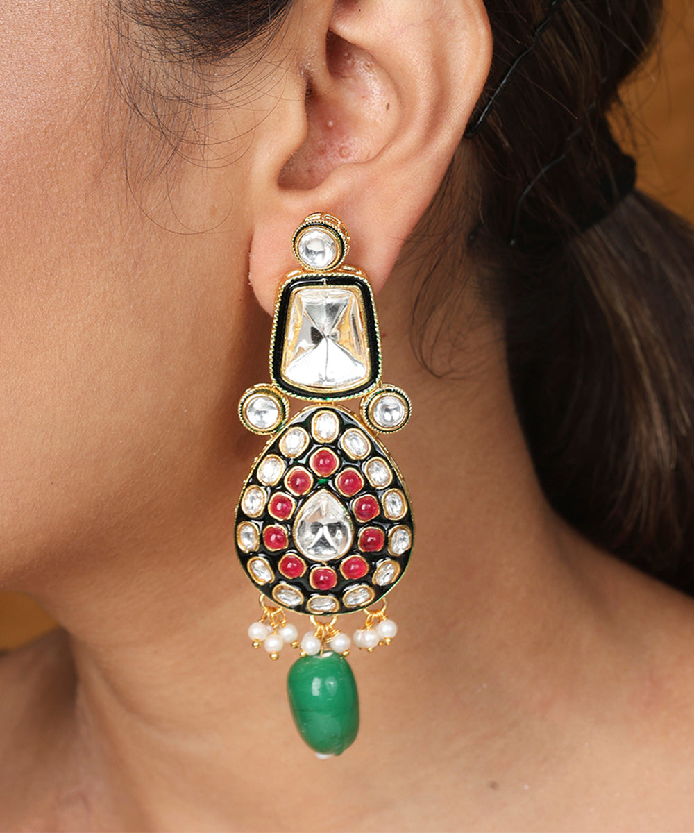 Bridal Jewellery Kundan Choker with Jaipur Jadau