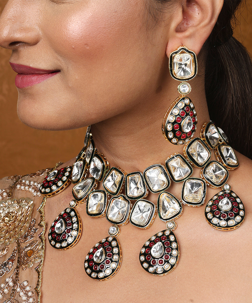 Kundan Choker with Jaipur Jadau Work Bridal Jewellery