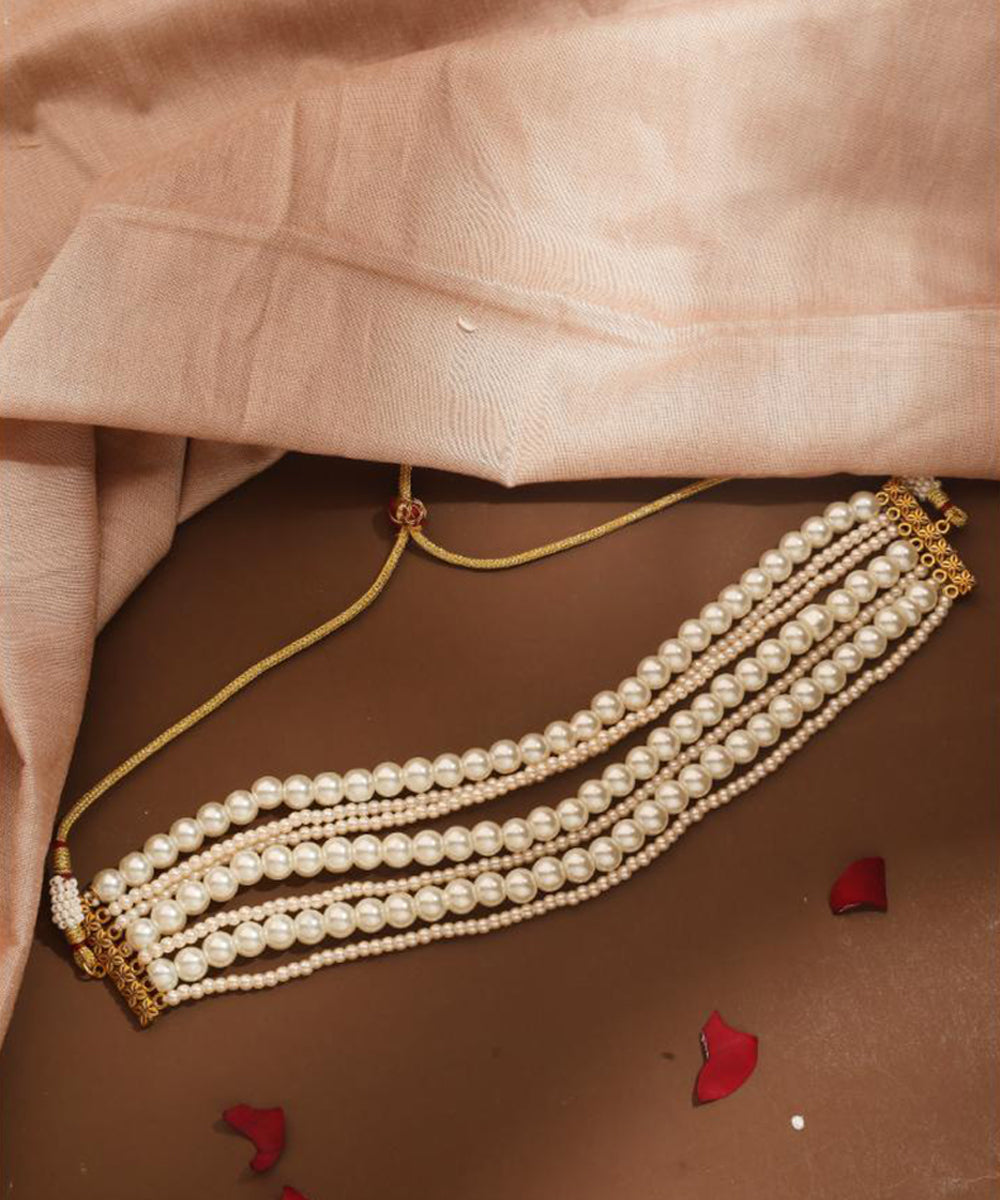 White Pearl Choker Necklace