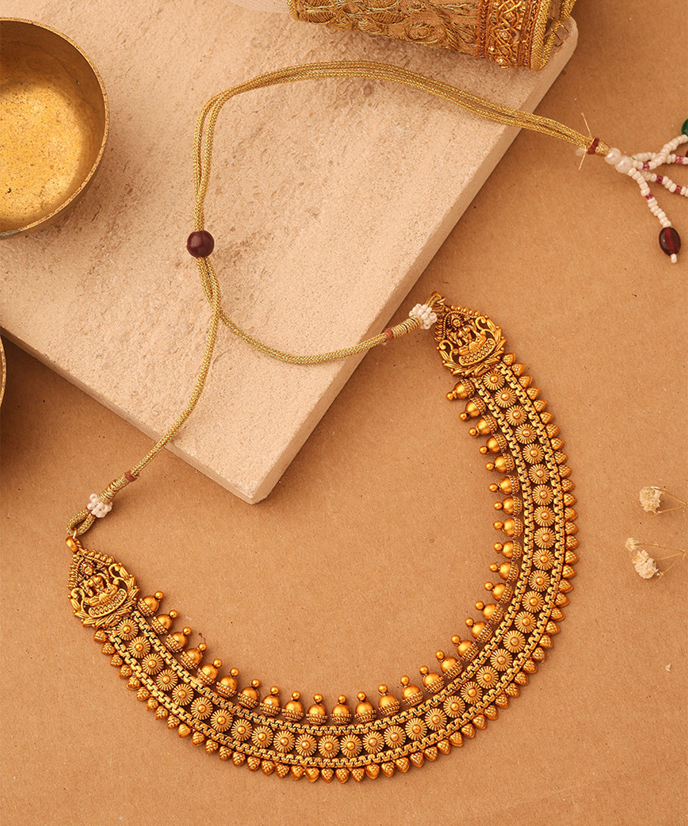 Goddess Motif Necklace and Earring Set