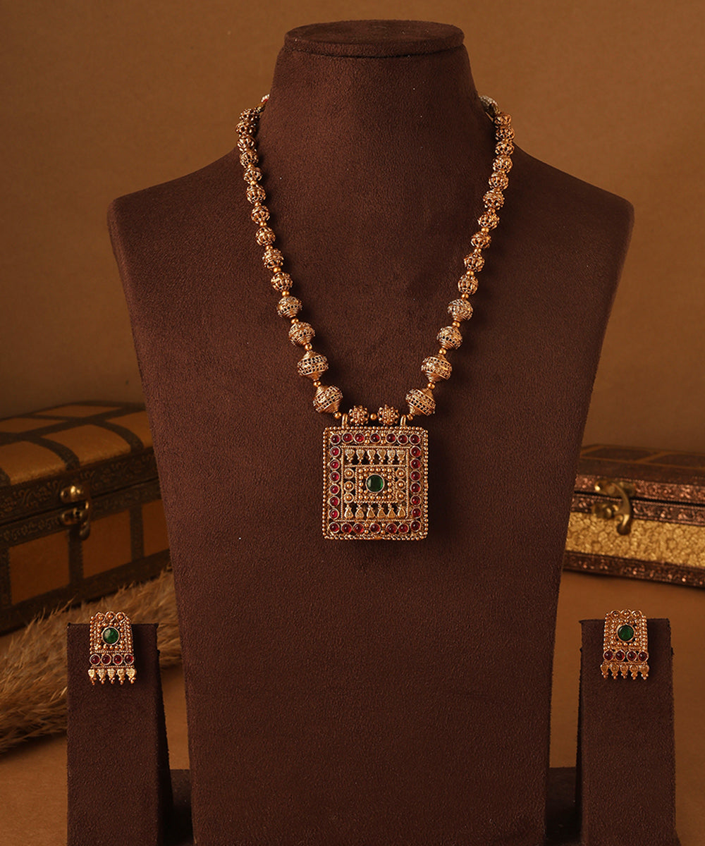Eternal Grace Gold Plated Necklace Set