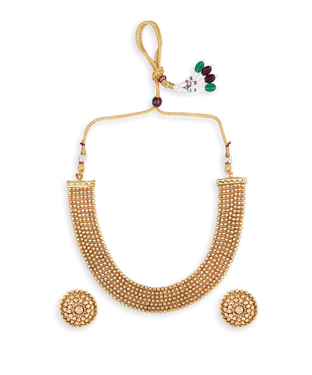 Gold Plated South Indian Designer Necklace Sets