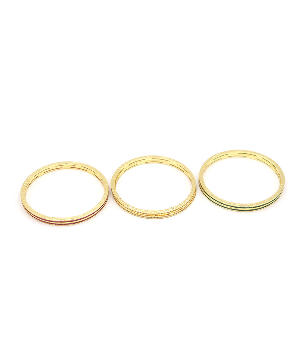 Gold Plated American Diamond Bangles