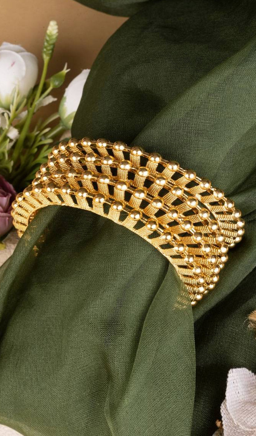 Traditional South Indian Gold Plated-Plated Bangles Set