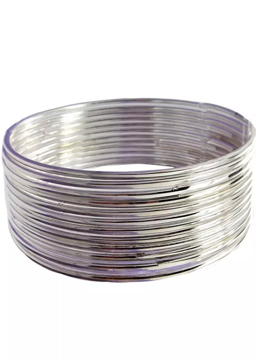 Elegant Thin Silver Bangles for Indo Western and Indian Styles
