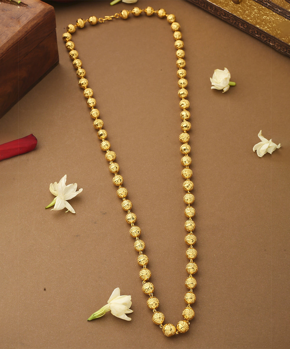 Gold Beaded Necklace