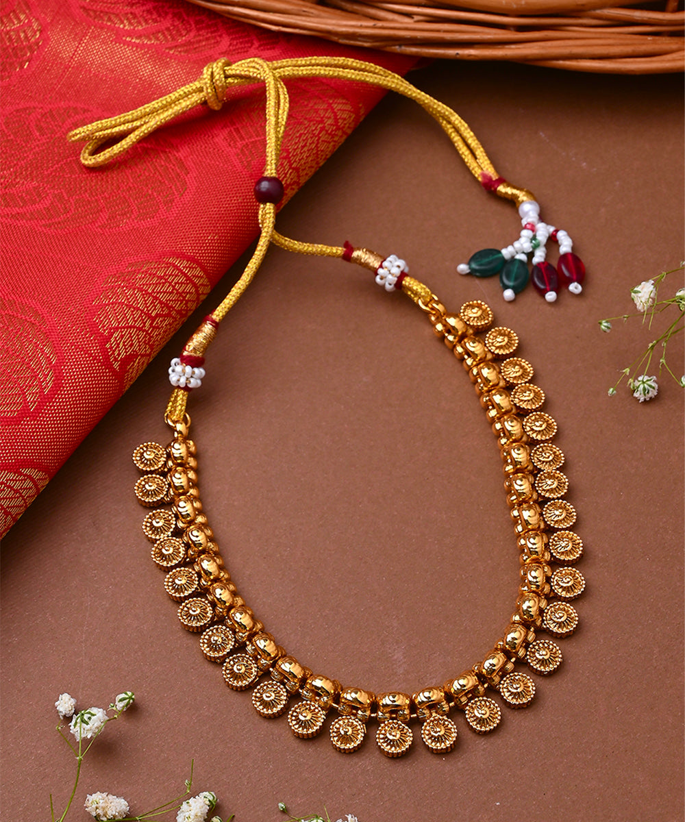 Yellow Gold Plated Necklace Set