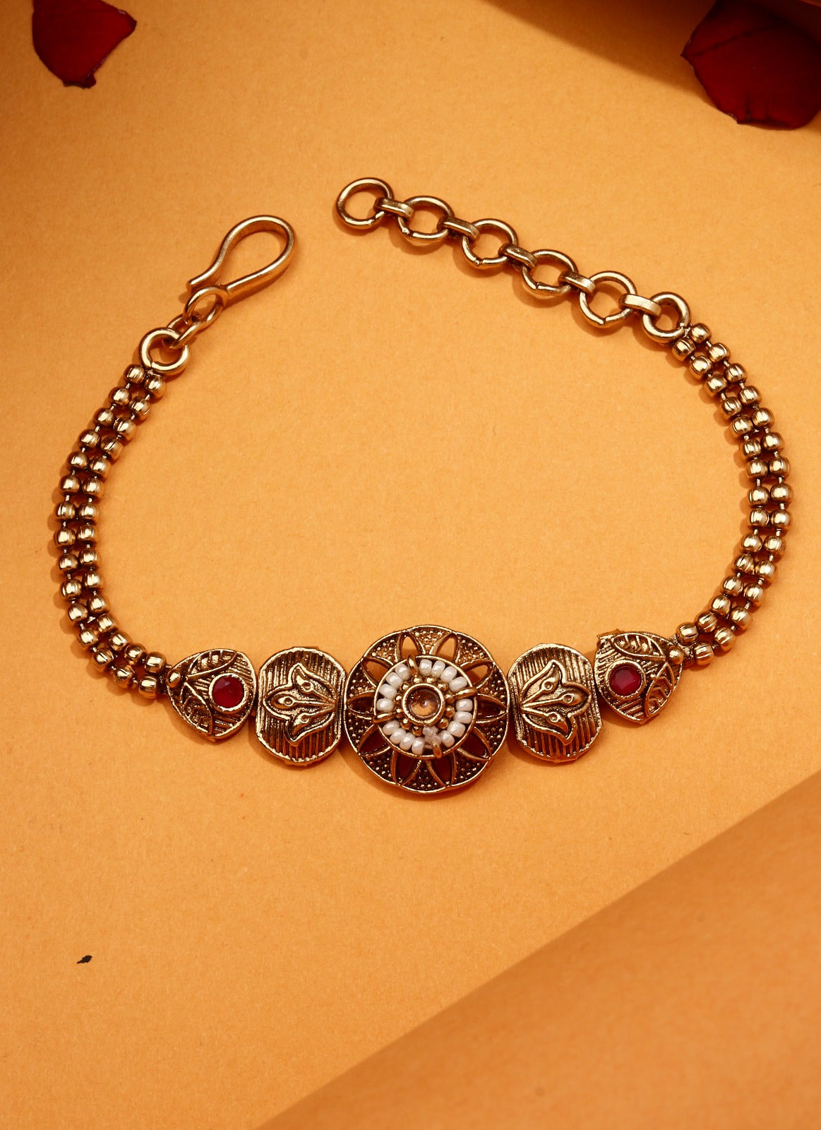 Gold Plated Rakhi Bracelet