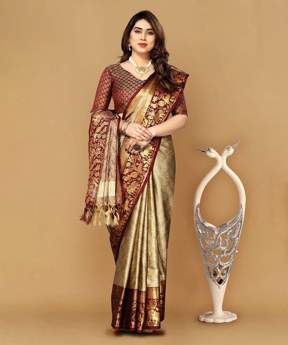 Saree Jacquard Cotton Silk