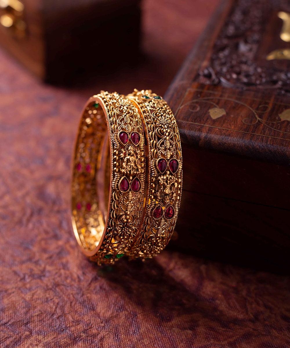 Bangles Temple Gold Plated