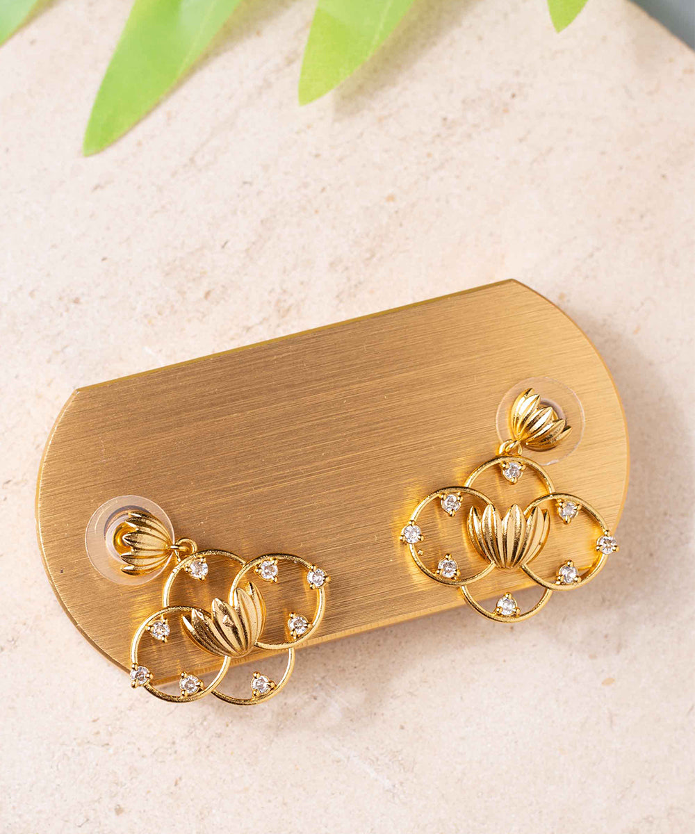 Necklace Golden Floral Work