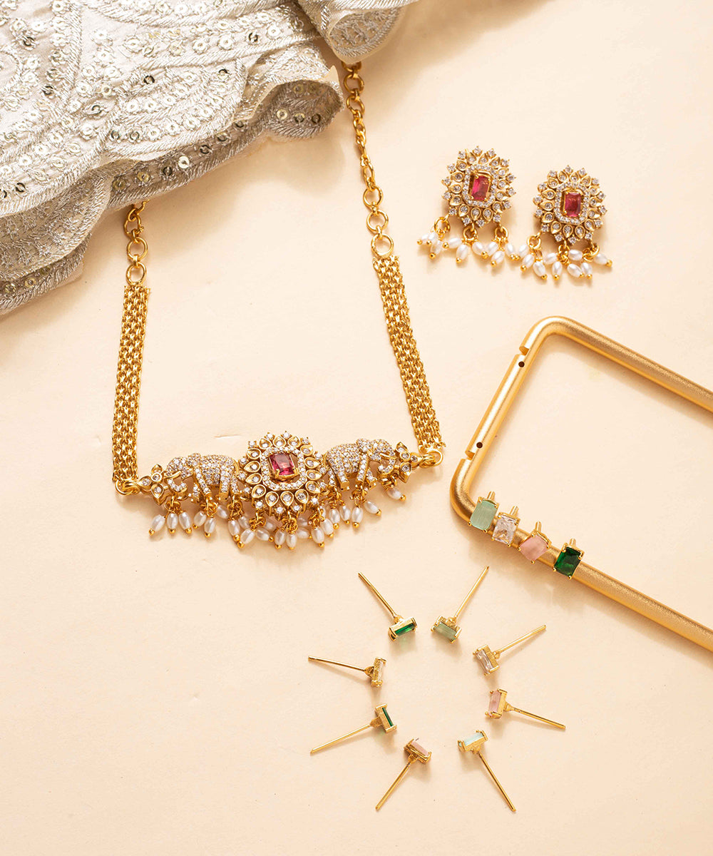 Choker Elephant Gold Changeable
