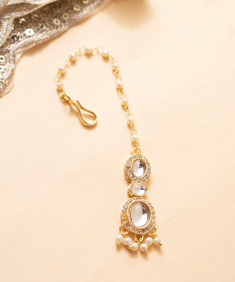 Necklace Gold Kundan Pearl Bridal