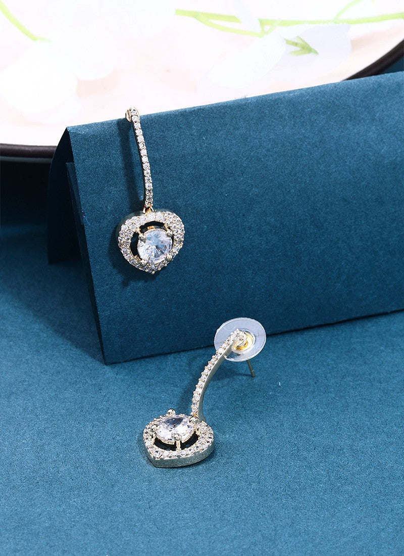 White Gold American Diamond Studs