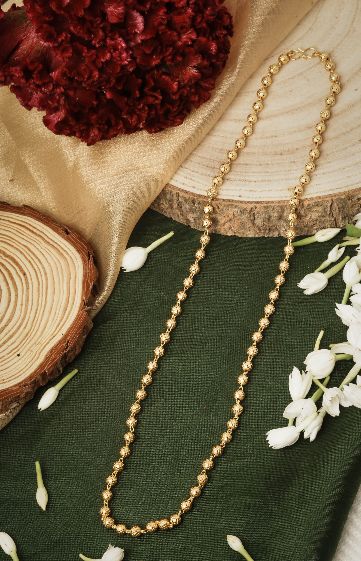 Simple Gold-Plated Festival Necklace