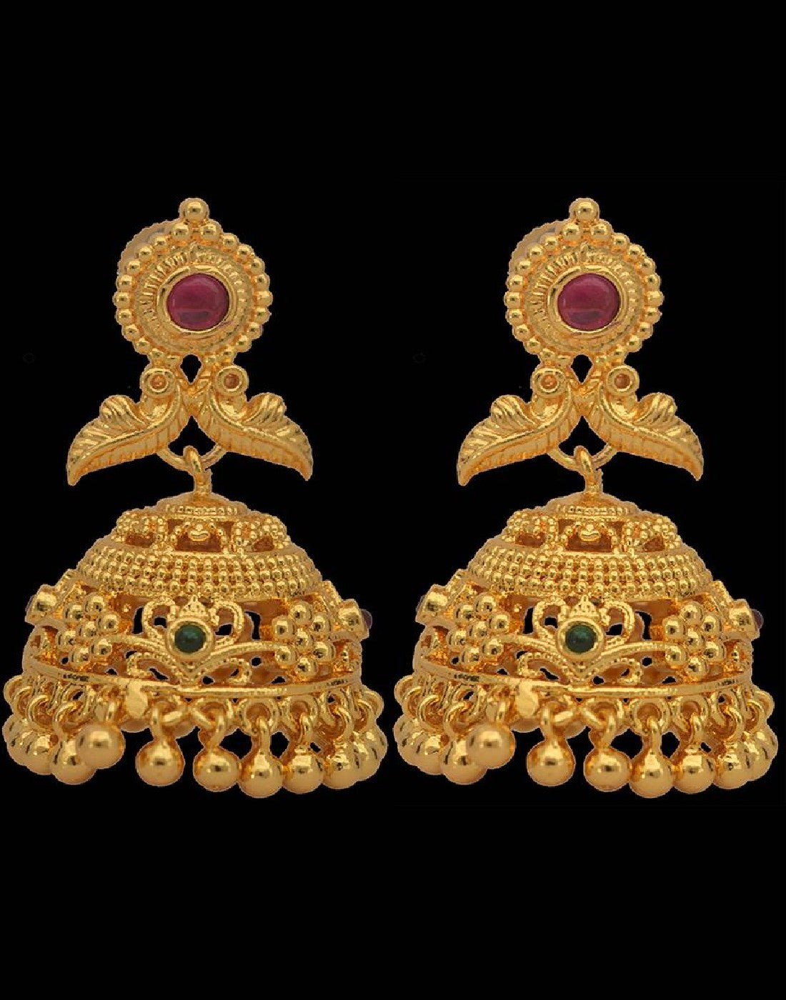 Traditional Gold Plated Earrings