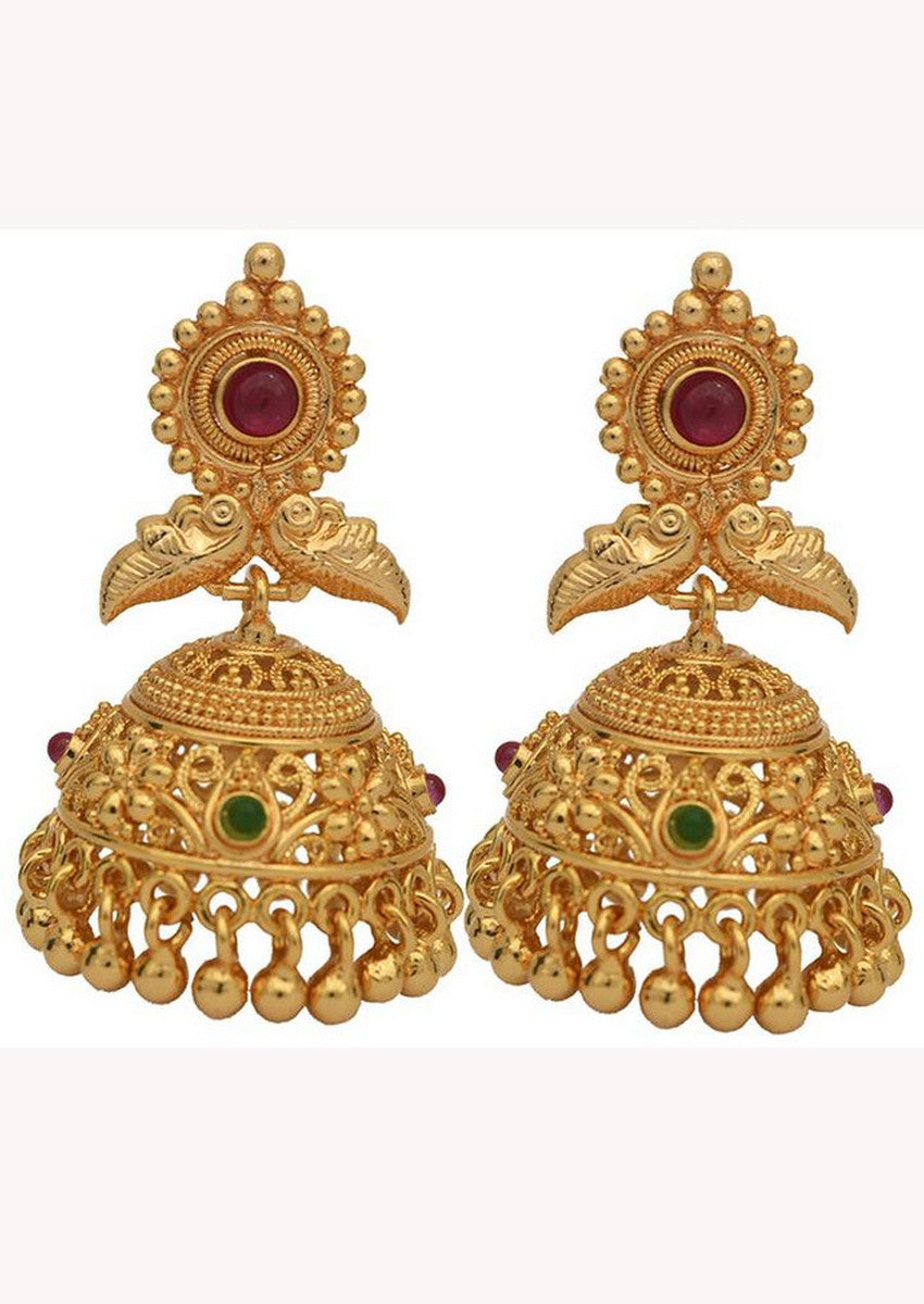 Traditional Gold Plated Earrings