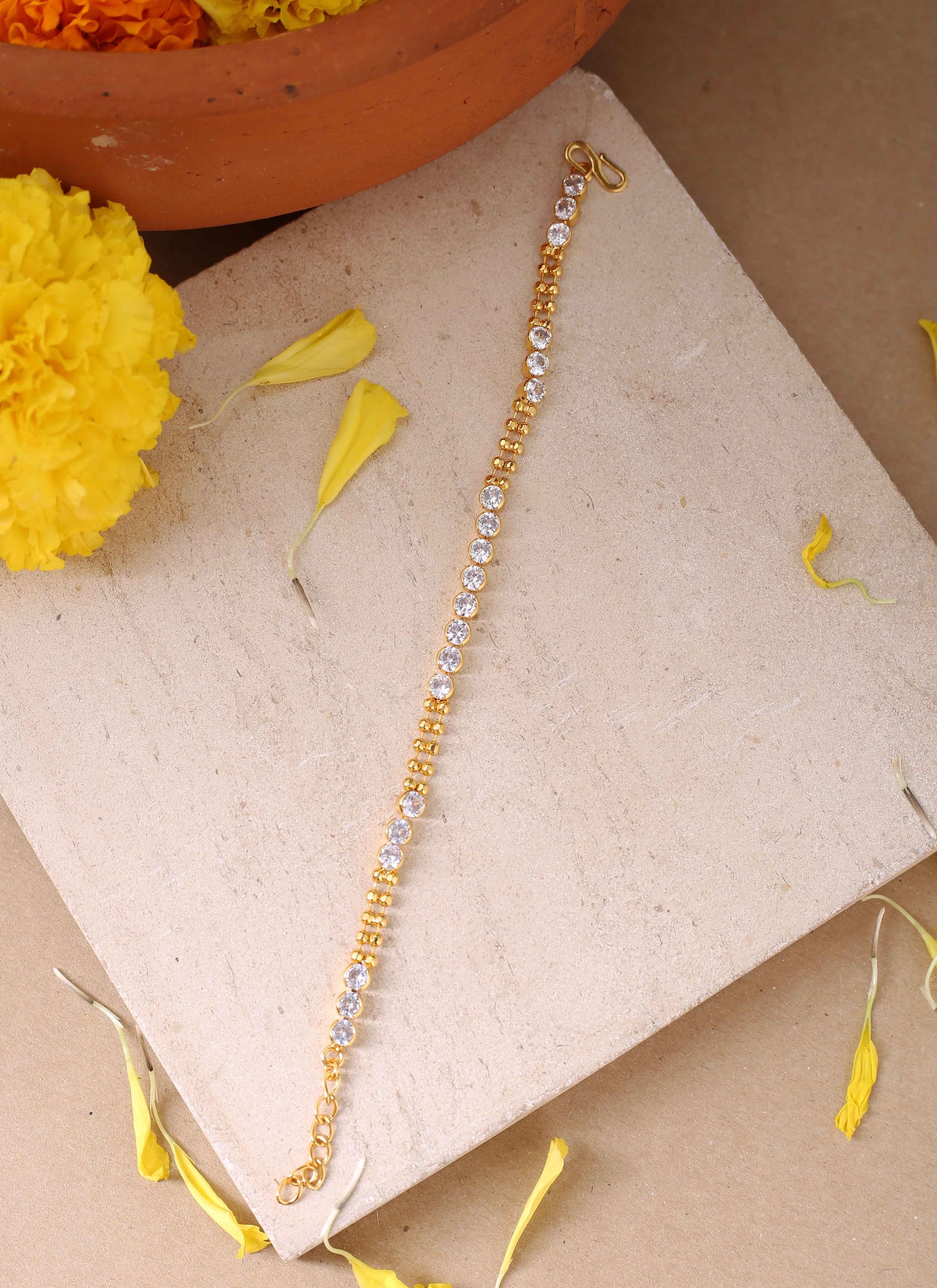 White Gold Plated Bracelet for Wedding