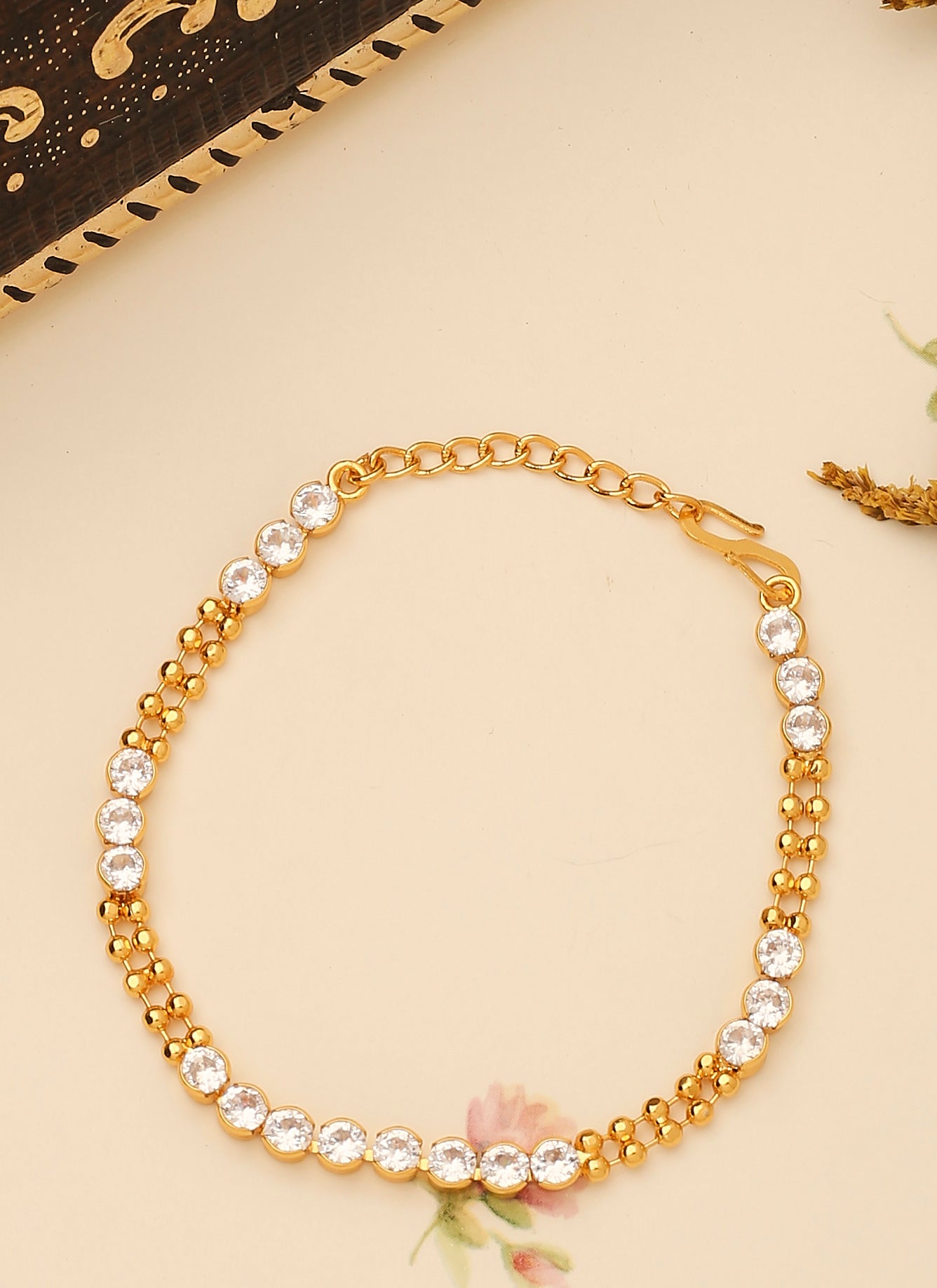 White Gold Plated Bracelet for Wedding