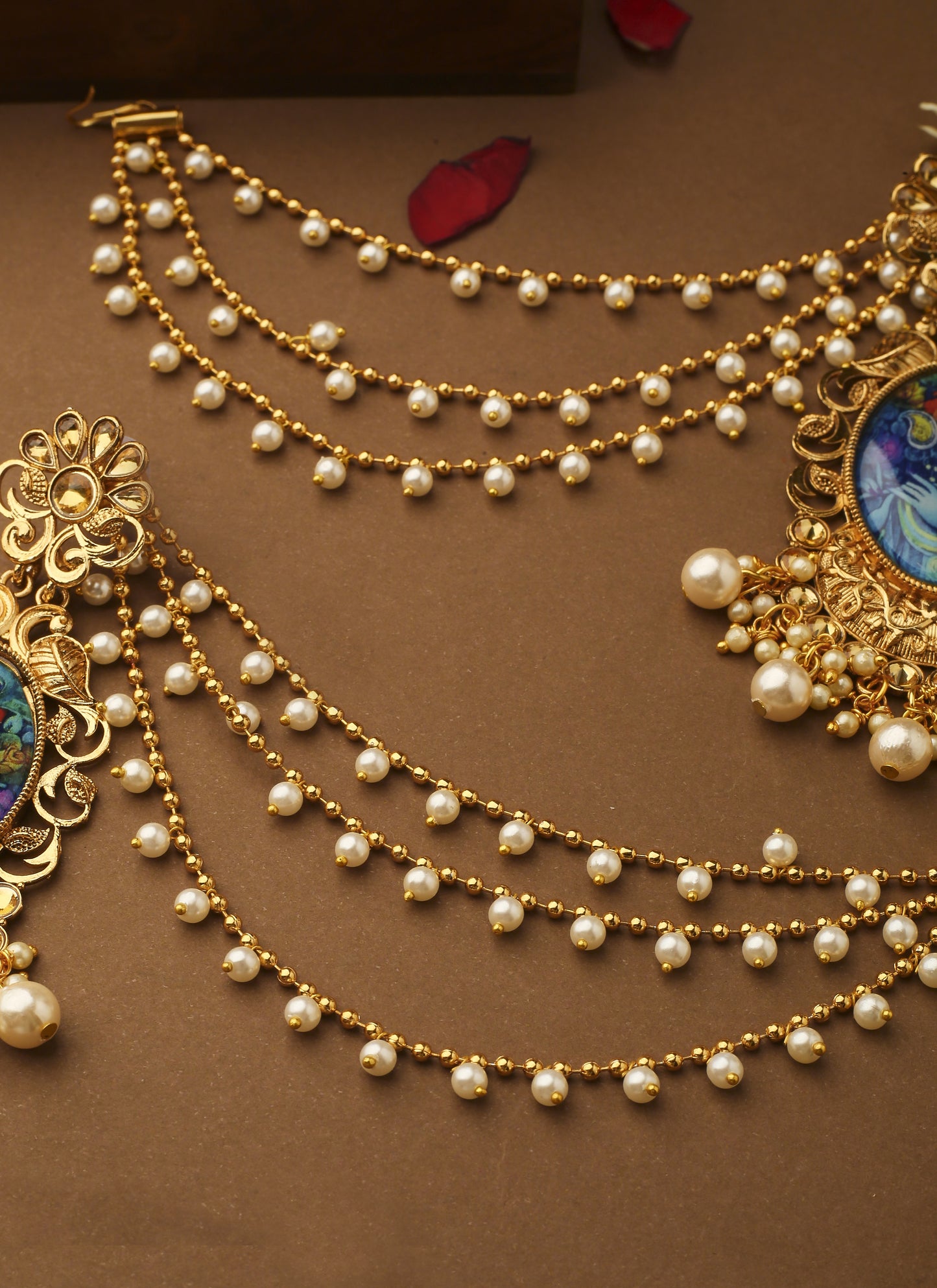 Krishna Motif Ear Chain