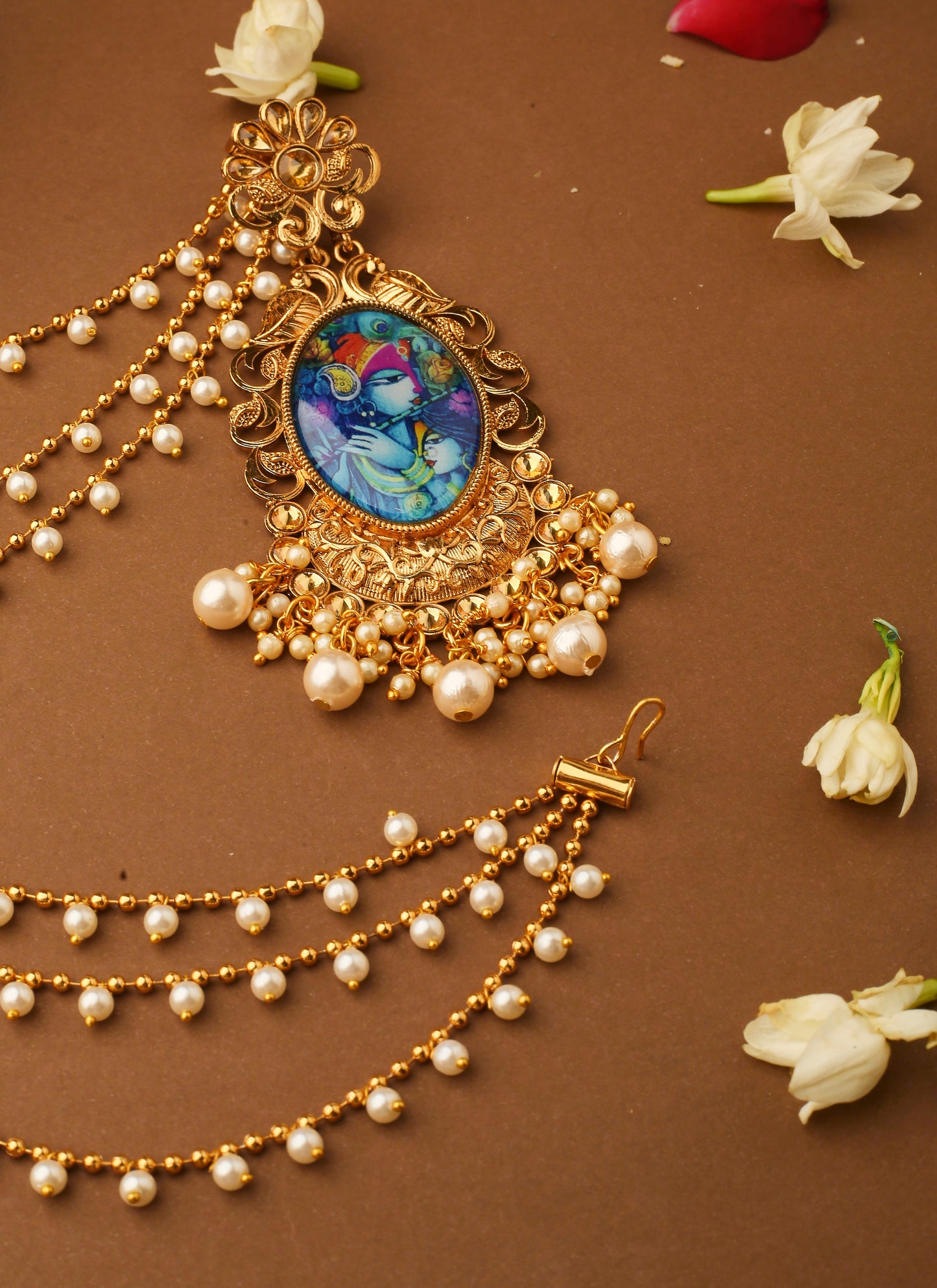 Krishna Motif Ear Chain