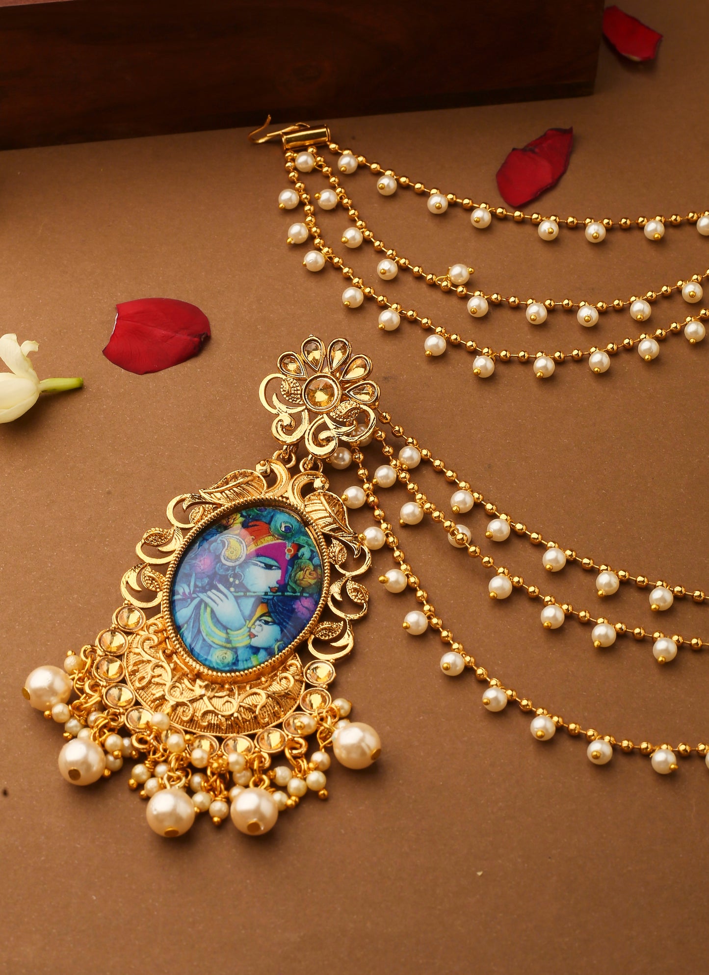 Krishna Motif Ear Chain