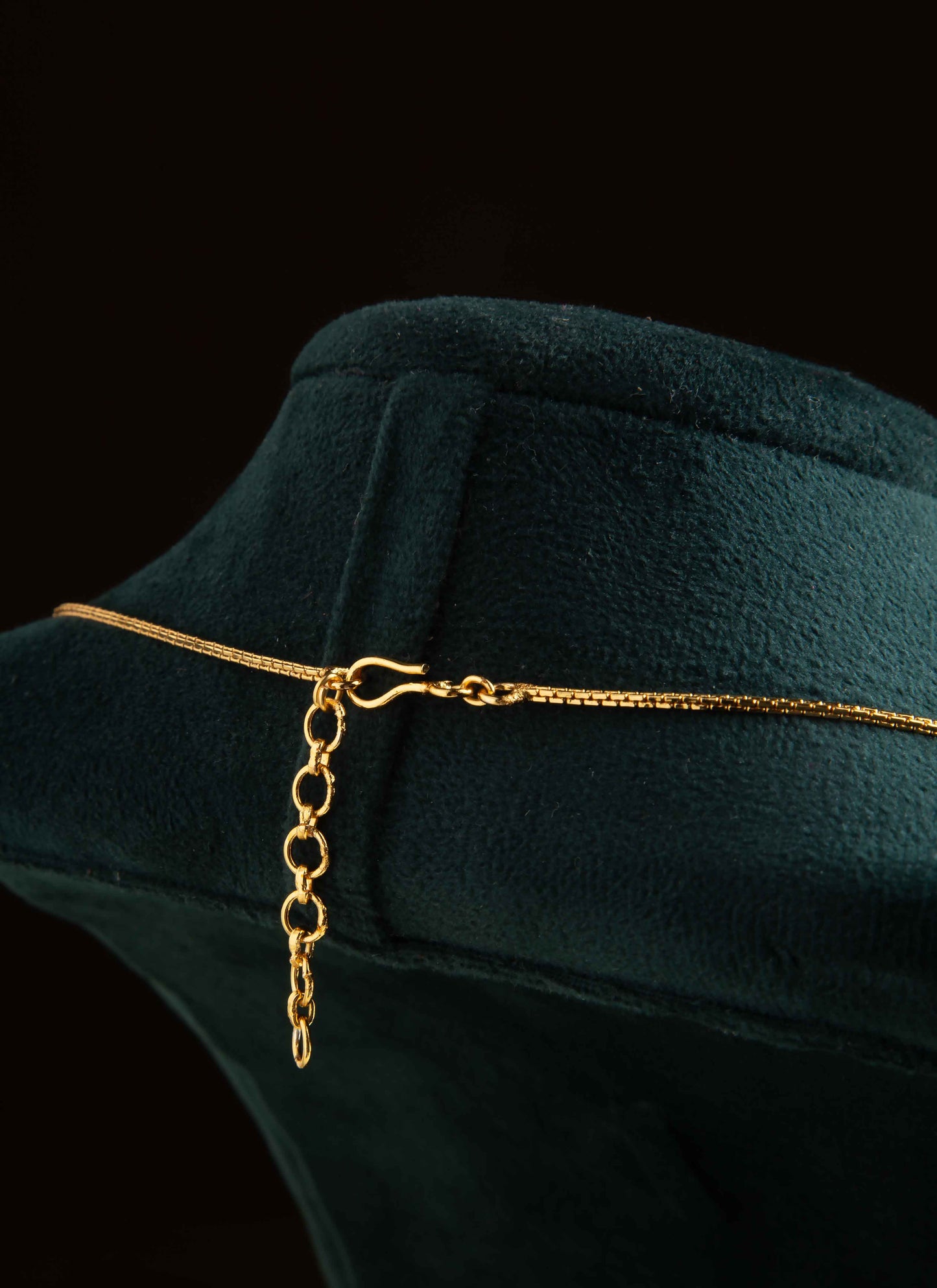 Gold Long Layer Chain with Round Pendant