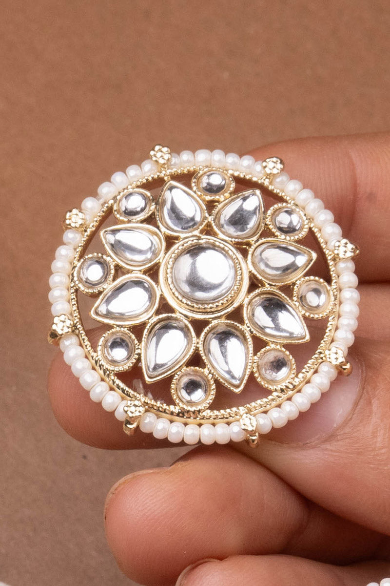 Kundan Studs With Gold Plating
