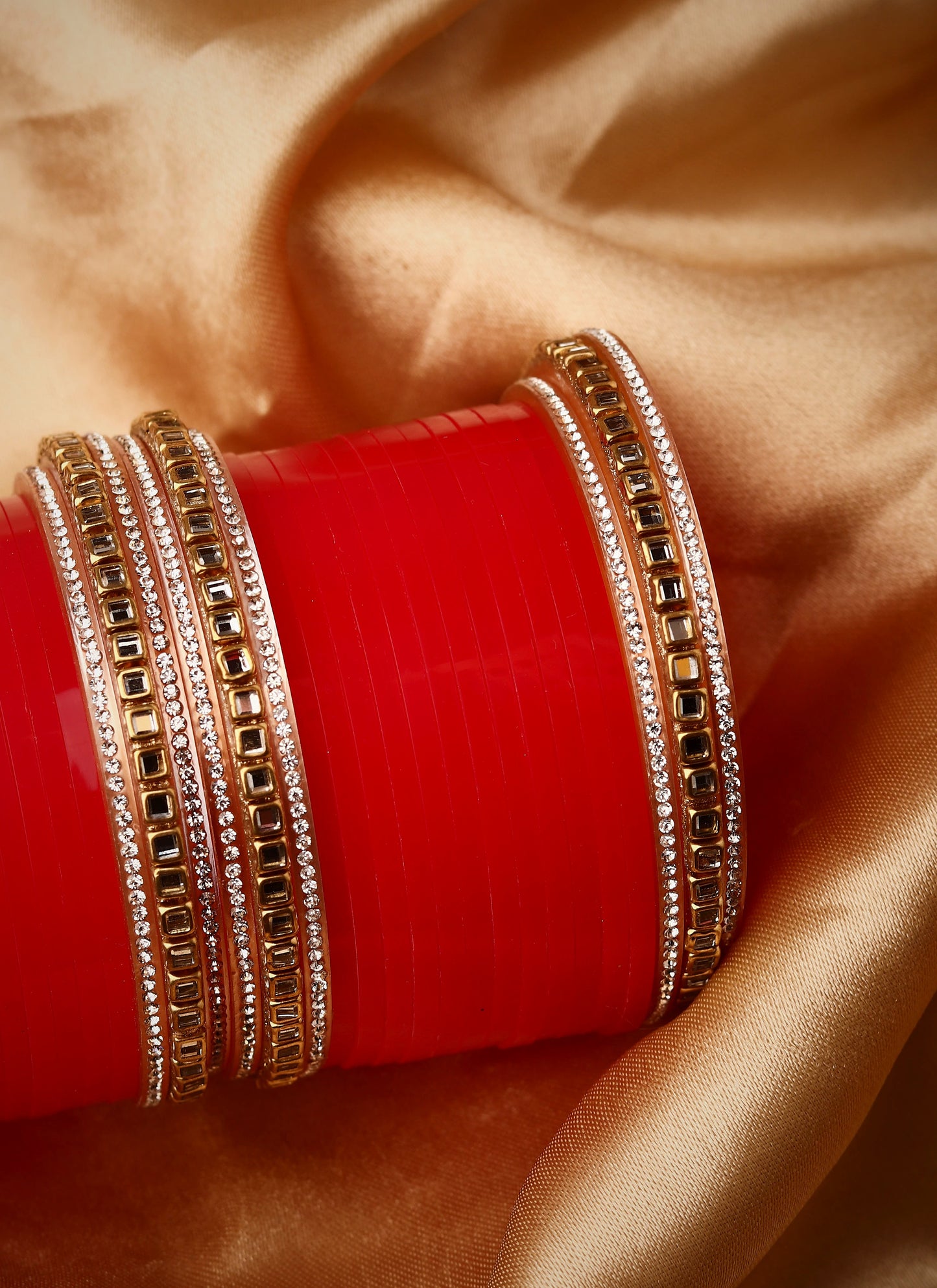 Set of 24 Stone Studded Bridal Chudas