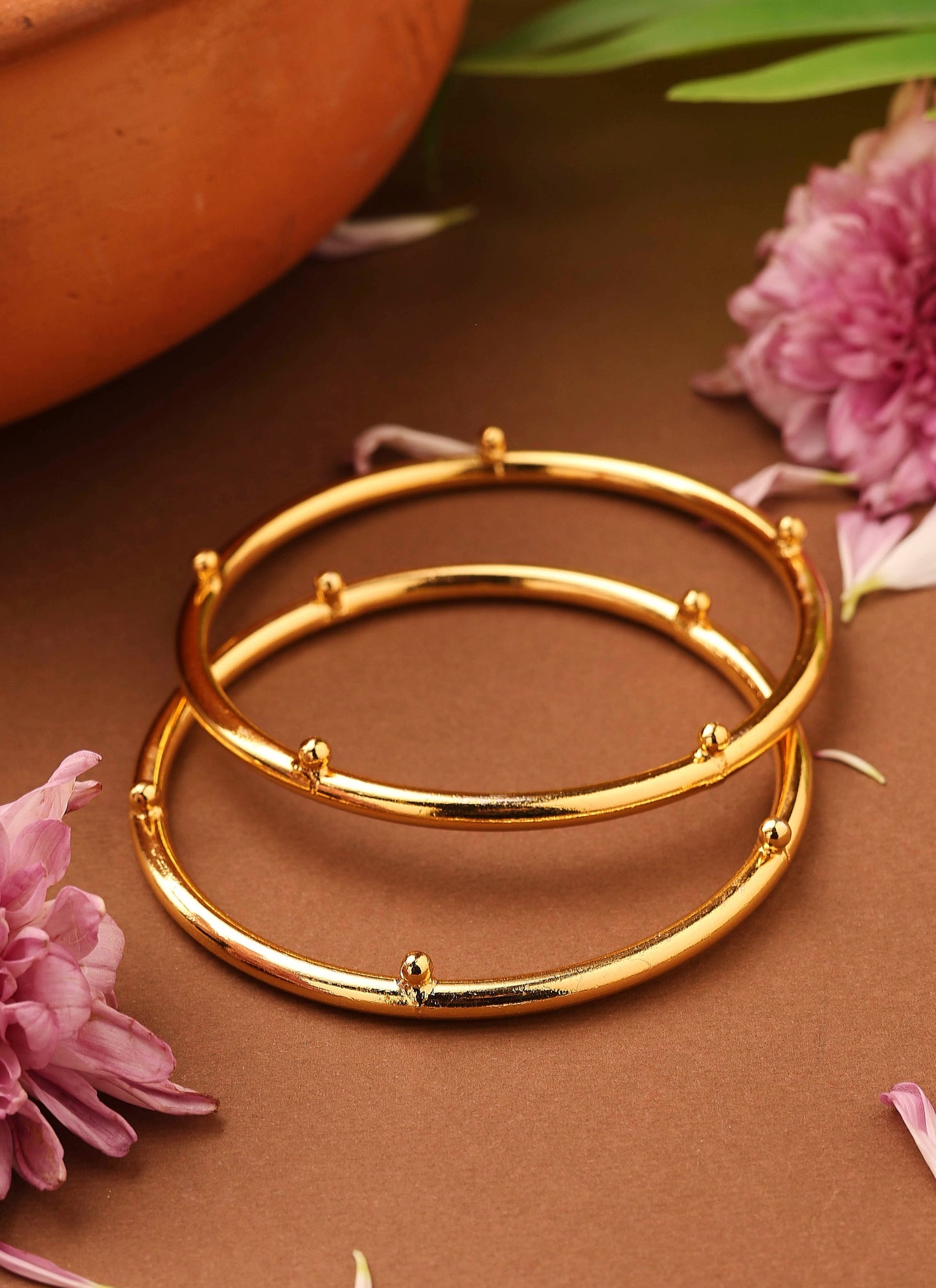 Classic Plain Gold Bangles