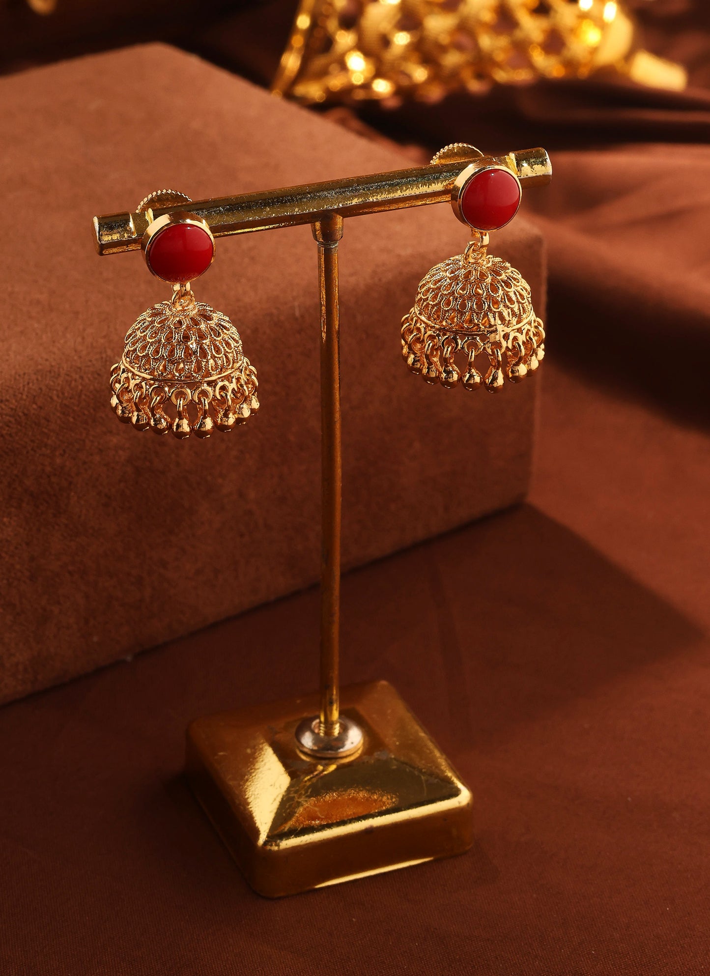Multilayer Necklace with Coral Beads