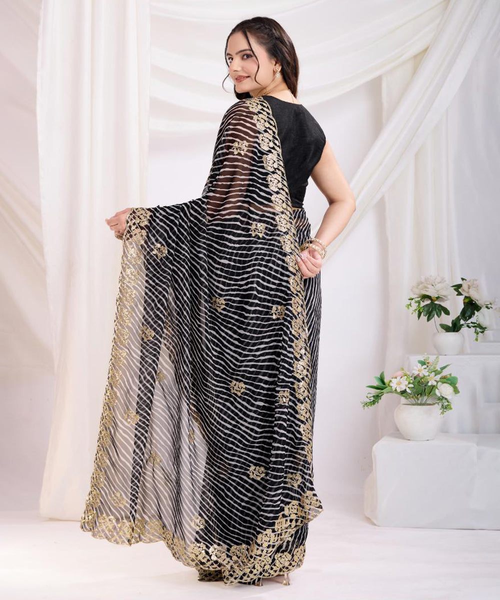 Lehriya Royalty Georgette Saree with Traditional Prints