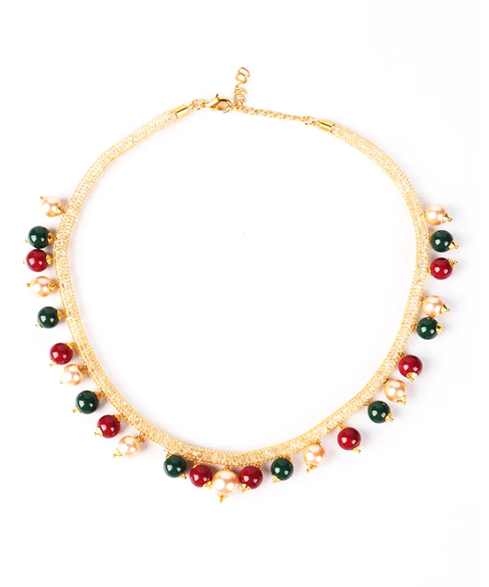 Multicolor Pearl Necklace Sets