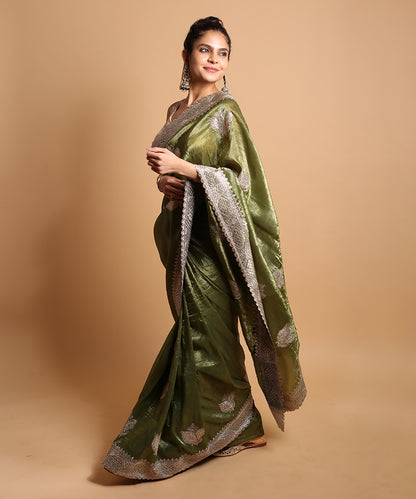 Mehendi Bloom Saree