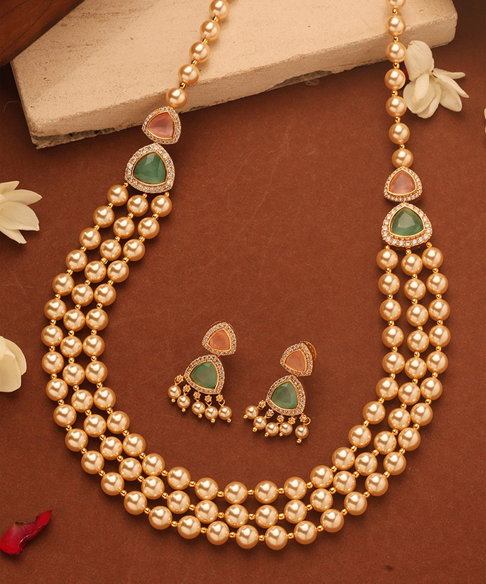 Pearl Layer Necklace Set