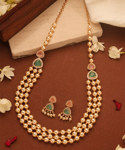 Pearl Layer Necklace Set