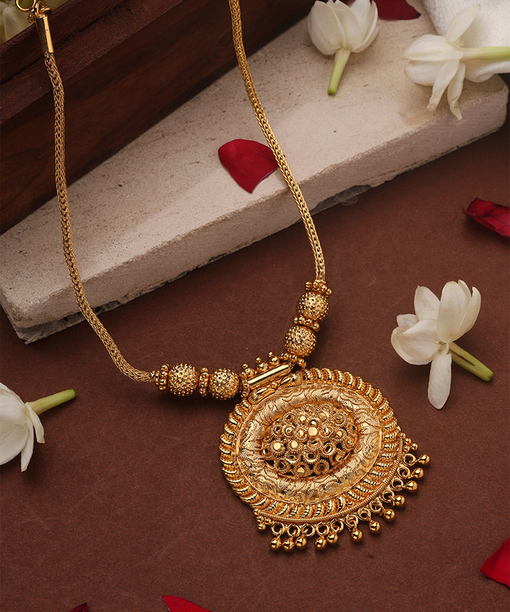 Gold Plated Necklace with Pendant