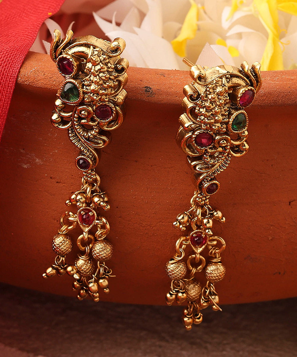Gold Plated Necklace Set with Lakshmi Pendant