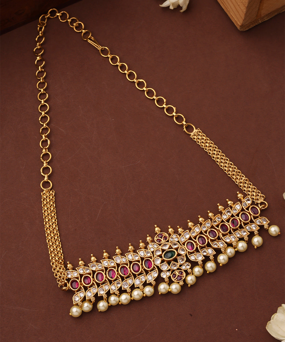 Stone Studded South Indian Style Choker