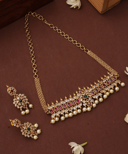 Stone Studded South Indian Style Choker